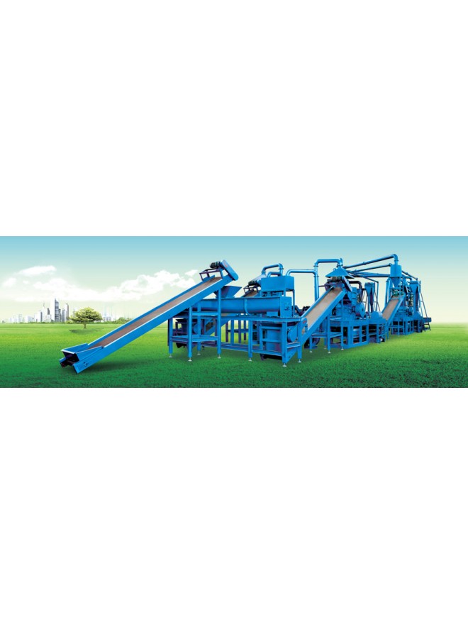 Tire Recycling System Complete Plant For Rubber Granules Whole Set